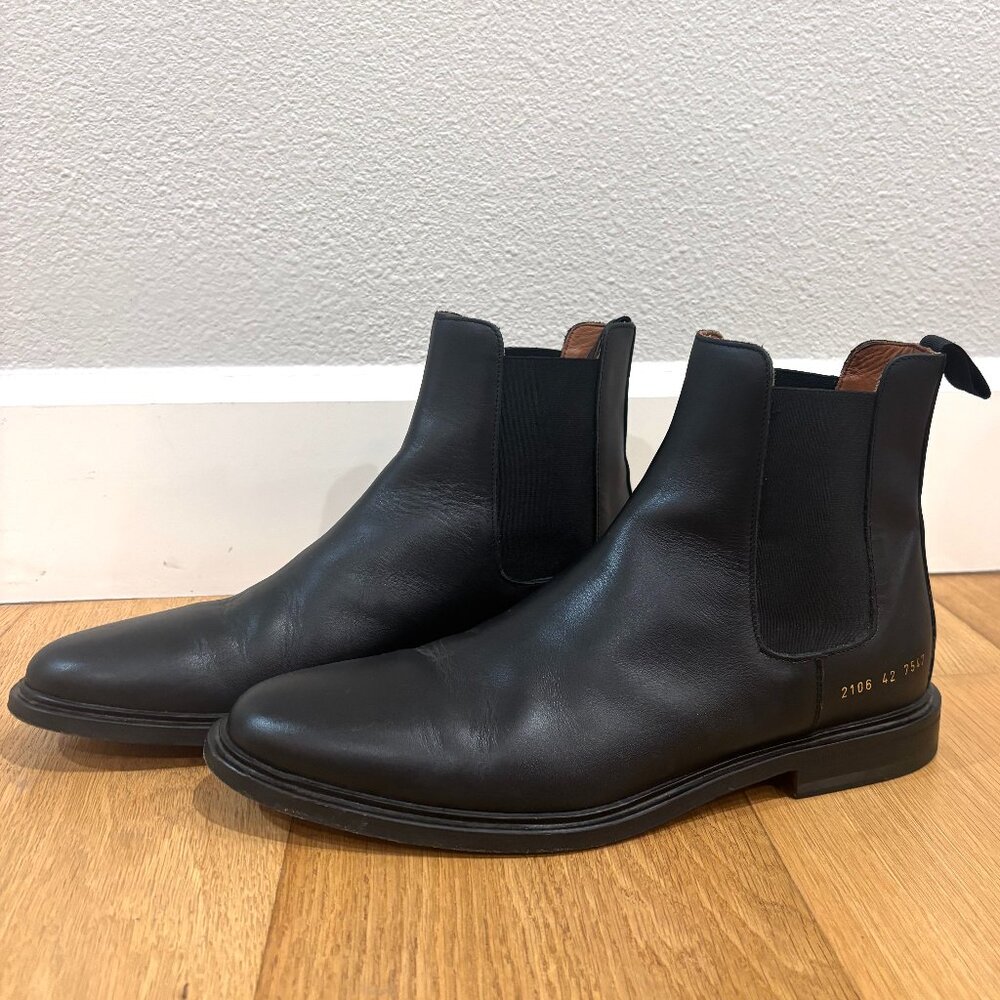 Classic Chelsea Boot in Black Leather